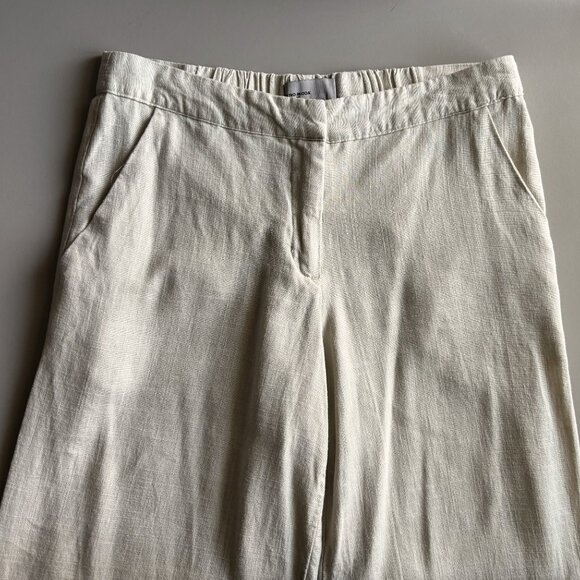 Vero Moda Lanna Wide Pants, Lightweight Linen Blend Casual Summer Pants, sz 36 - Picture 5 of 11